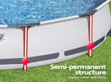 Bestway 366cm Swimming Pool Above Ground Pools Round Filter Pump Cover Ladder BW-POOL-R-366CM-56421