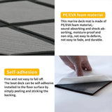 Adhesive Marine Decking EVA Foam Boat Flooring Teak Non-slip Mat Cuttable Deck Mat for Motorboat RV V985-EVARHOMBUSMATGREY