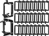 25 Pack Low Voltage Mounting Bracket, 1 Gang Flush Wall Plate, Drywall Cables Pass Through V1259-DP01-A-994