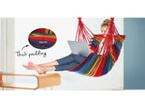 Gardeon Hammock Chair Outdoor Camping Hanging Hammocks Cushion Pillow Rainbow HM-CHAIR-PILLOW-RAINBOW