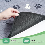 2 Pack Washable Pee Pads for Dogs, Waterproof, Gray Super Absorbent, Waterproof and Non-Slip V1107-136-03776-GRY2