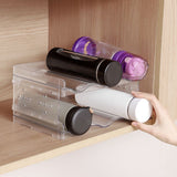 Stackable Plastic 3 Bottle Refrigerator Wine Rack - Kitchen Storage for Champagne Stacking Wine V1370-AZ4-05545