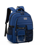 Teenager Backpack Safe Materials Backpack Multiple Compartments Backpack Ample - Blue - Size 47-34CM V1102-813-30058-BLU1-47-34CM
