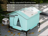 Small Size Elevated Indoor/Outdoor Pet Shelter Waterproof, Insulated for All-Season Warmth V888-ELOSUNG39055