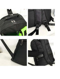 Orange And Black Stylish Sports Backpack with Contrast Pockets - Unisex Gym Bag for Badminton & V888-ELOSUNG23894