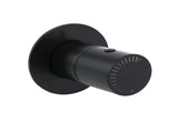 Watermark Matt Black Round Bath Shower Mixer Hot Cold Tap Valve Turn No Handle V1233-230166PH