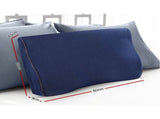 Butterfly Memory Foam Cervical Pillow, Ergonomic Neck Support Pillow, Navy V1188-MS-617-073