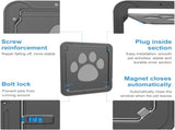 Pet Screen Door Sliding Screen Dogs Door with Magnetic Flap Lock Automatically for Medium Large Dogs V1259-DP01-A-2802