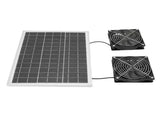 Solar Powered Exhaust Fan Kit 75W Monocrystal Silicon IPX7 Waterproofing 6.7in Dual Solar V1294-YM0901-3113250069211