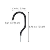 Worgeous 8-Piece Heavy Duty Wall Mounted Hook Set for Garage, Bike Storage, Basement and Home V1369-AZ3-W-15708