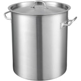 Stainless Steel Stockpot, 42 Quart Large Cooking Pots, Multipurpose Cookware Sauce Pot with Lid & V952-TGFHDB30442QTKOM5V0