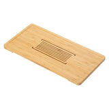 1Pc Bamboo Drain Tray for Kitchen Chocolate Color Storage Plate V1192-AZ-W-26793