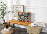 Cotton Linen Throw Pillow Covers Farmhouse Embroidered Decorative Personalized Pillowcase with V1366-AZ2-W-05507