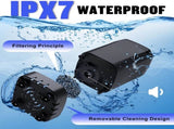 Portable Camping Shower 6000mAh Rechargeable Shower Pump With Smart LED Display 4 Spray Modes V1188-MS-313-0687