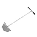 Manual Lawn Edger with Saw Tooth Blade Half Moon Edger Lawn Tool with T Grip Handle for Cleaning V1294-YM0706-3111230192511