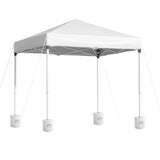 Instahut Gazebo 2x2m Outdoor Patio Garden Marquee Shade w/ Base Pods White GAZEBO-T-2X2-F-EC-WH-BASE