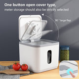 Airtight Rice Dispenser Large Kitchen Grain Storage Container with Lid for Cereal, Flour, Beans, V1366-AZ2-W-11858