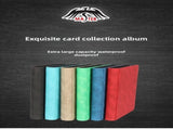 Premium Toploader Binder 9 Pocket 216 Capacity Trading Card Album Zippered PU Leather Storage Holder V888-ELOSUNG41407