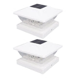 2 Pack Solar Post LED Warm and Whiteing Weather Proof Solar Powered Deck Fence Post Cap V1294-YM0901-3119250024311