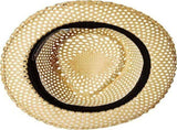 Goorin Brothers Straw Hat Light Sturdy Vented Trilby Sun Summer Fedora - Natural V563-GOORIN-600-9538-NTL-M