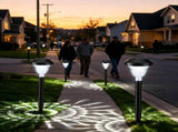 Solar Landscape Lights 4-Pack 10-LED Warm White Outdoor Lights Garden Lights - White - Size 13.4in V1107-118-95995-WHT