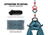 Aerial Silk & Yoga Swing, 8 m Length, Aerial Yoga Hammock Kit with 100gsm Nylon Fabric, Full Rigging V952-DCK822X28MML05J02V0