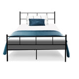 Artiss Bed Frame King Single Metal Bed Frames SOL MBED-C-SOL-KS-BK