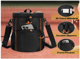 Versatile Tennis Baseball Lacrosse Bag with Multiple Pockets - Portable Black Design V888-ELOSUNG33067
