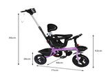 BoPeep Kids Tricycle Ride On Trike Toddler Purple KD1045-PP