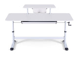Artiss Standing Desk Height Adjustable Workstation Computer Desks Study 120CM White HASD-C-MANUAL-120-WH