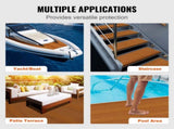 Boat Flooring, EVA Foam Boat Decking 94.5" x 46", Non-Slip Self-Adhesive Flooring, 29.9 sq.ft Marine V952-CBZZFHPMDDZSP166PV0