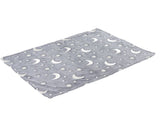 1.5x2m Luminous Blanket Double Side Flannel Star Moon Design Soft Glow in The Dark Blanket for V1294-YM0523-3117220043213
