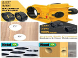 Door Lock Installation Kit with Drilling Template Hole Saw Drill Bit and Hex Wrench for Wooden and V1341-ZY-FDTQPA2Z-RED