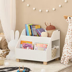 Kids Storage Bookcase 3 Compartments, White V178-66684