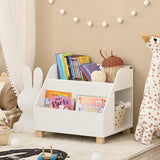 Kids Storage Bookcase 3 Compartments, White V178-66684