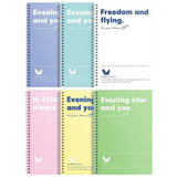 Spiral Notebooks,6-Pack College Ruled Notebooks,Perforated No-Bleed Premium Paper, A4/B5 Spiral V1366-AZ2-W-20771