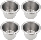 4Pcs Stainless Steel Cup Holder,Drop-in Anti-Spill Heavy Duty Poker Table Holder Inserts Fits V1259-DP01-A-1332