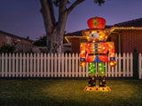 Christabelle 1.47m Teddy Bear Nutcracker Christmas Light Up Display LED Outdoor Indoor Xmas Yar 112_SHE208