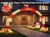 Jingle Jollys 2.5m Christmas Archway Pre-Lit Warm White LED Outdoor Garden Decoration XMAS-MOT-ARCH-RD