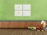 6Pcs Grey Felt Bulletin Boards for Wall Sound Insulation and Photo Display with Pin Message Function V1366-AZ2-W-21509