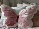 Pink 30cm Butterfly Shaped Throw Pillow - Soft Decorative Cushion with Embroidered Butterfly Design V888-ELOSUNG178367