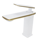 Copper Wash Basin Tap Hot Cold Mixing Faucet with Single Hole Long Handle for Bathroom UseG9/16 V1294-YM0901-3112210055113