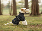 Dog Raincoat Waterproof Reflective Adjustable Harness Jacket - Black 5XL V1263-JX-7967-8