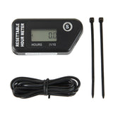 LCD Digital Hour Meter Gauge Vibration Activated,Waterproof Design,for All Vibrating Machine,Air V1192-AZ-W-0650