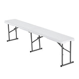 Plastic Folding Bench, 6 ft Portable Bench for Indoor/Outdoor Picnic Party Patio Camping Dining, V952-SLKZDYDZY6FTUQW6VV0