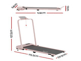 Everfit 3 in 1 Walking Pad Treadmill 12% Incline Under Desk Treadmills for Home Gym With 38cm Wide TMILL-380H-2INC-PK