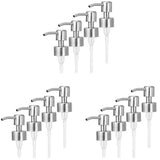 12Pcs Soap Dispenser Pump Replacement Stainless Steel Lotion Dispenser Pump for Regular 28/400 Neck V1366-AZ2-W-16169