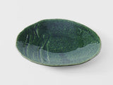 Dinner Plate Organic 27cm Oribe Green Glaze V637-C7150