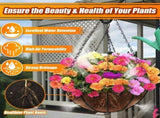 Coco Liners for 10 Inch, 6 Pack Round Hanging Basket Liners, Coconut Fiber Liners for V1369-AZ3-W-02443