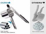 Stainless Steel Potato Press Potato Squeezer Potato Masher Includes 3 Different Texture Discs V1188-MS101-01999-1